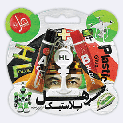 چسب پلاستیک هل